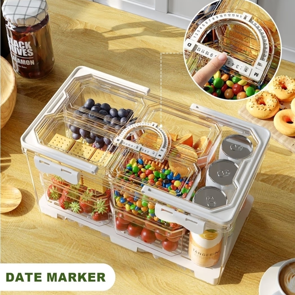 Clear Storage Container with Date Marker